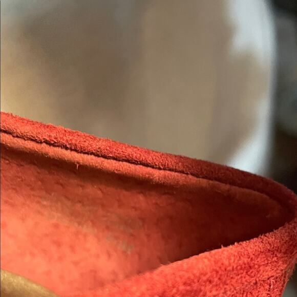 Franco Sarto Women's Burgundy Suede Loafers. 8M - Picture 4 of 5